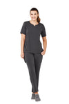 Womens Avery Tailored Fit Round Neck Scrub Top