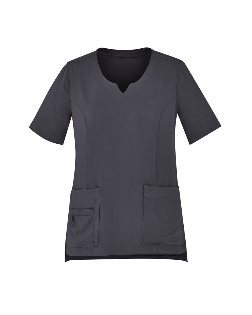 Womens Avery Tailored Fit Round Neck Scrub Top